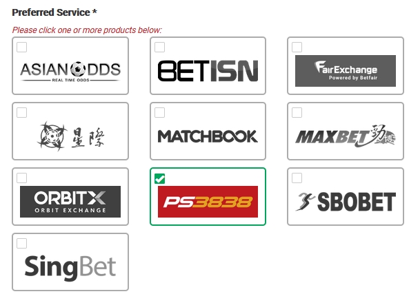 Accedi a molti bookmaker asiatici